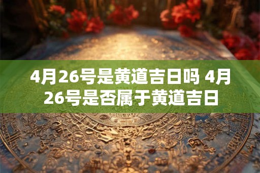 4月26号是黄道吉日吗 4月26号是否属于黄道吉日