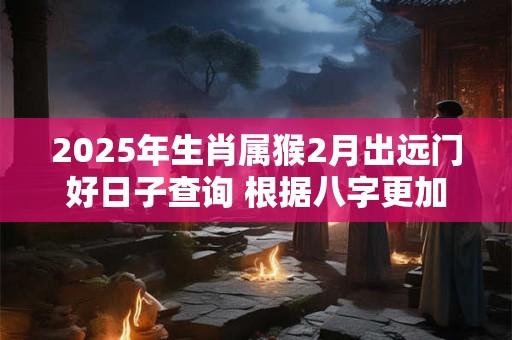 2025年生肖属猴2月出远门好日子查询 根据八字更加精准