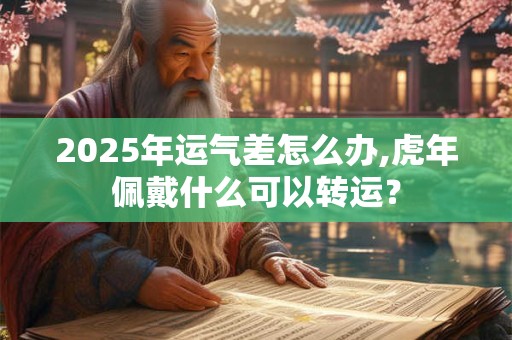 2025年运气差怎么办,虎年佩戴什么可以转运？