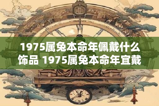 1975属兔本命年佩戴什么饰品 1975属兔本命年宜戴何饰
