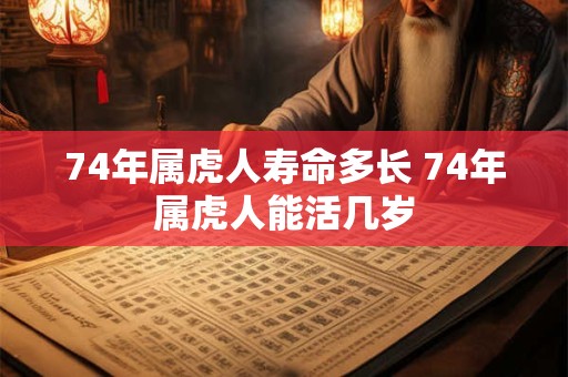 74年属虎人寿命多长 74年属虎人能活几岁