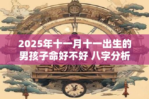 2025年十一月十一出生的男孩子命好不好 八字分析