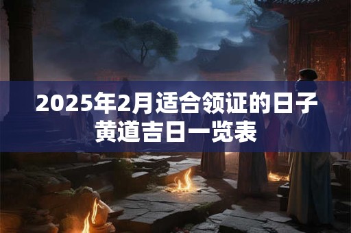 2025年2月适合领证的日子黄道吉日一览表