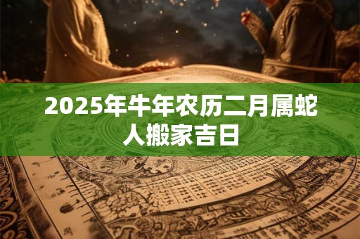 2025年牛年农历二月属蛇人搬家吉日 2025年牛年农历二月属蛇人搬家吉日