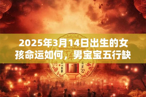 2025年3月14日出生的女孩命运如何，男宝宝五行缺什么