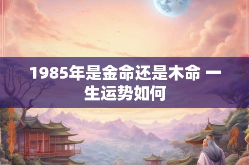 1985年是金命还是木命 一生运势如何