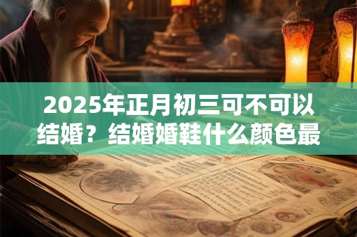 2025年正月初三可不可以结婚？结婚婚鞋什么颜色最好？