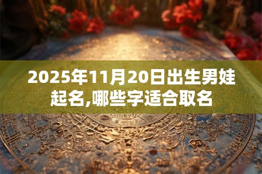 2025年11月20日出生男娃起名,哪些字适合取名