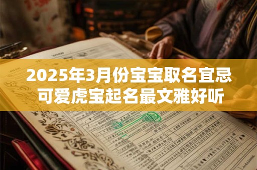2025年3月份宝宝取名宜忌 可爱虎宝起名最文雅好听