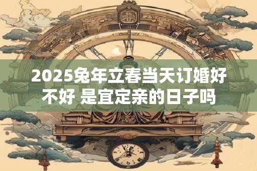 2025兔年立春当天订婚好不好 是宜定亲的日子吗