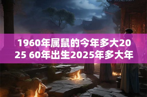 1960年属鼠的今年多大2025 60年出生2025年多大年龄