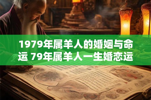 1979年属羊人的婚姻与命运 79年属羊人一生婚恋运