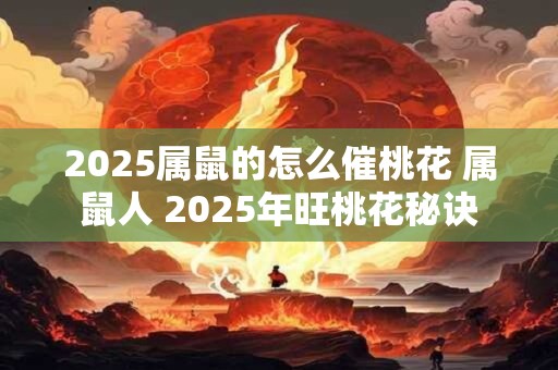 2025属鼠的怎么催桃花 属鼠人 2025年旺桃花秘诀