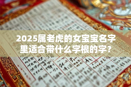 2025属老虎的女宝宝名字里适合带什么字根的字？