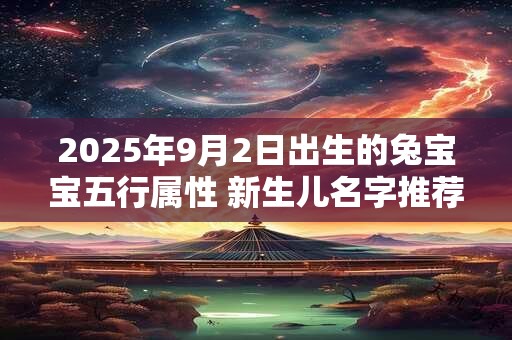 2025年9月2日出生的兔宝宝五行属性 新生儿名字推荐