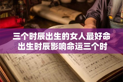 三个时辰出生的女人最好命 出生时辰影响命运三个时辰女人命最好