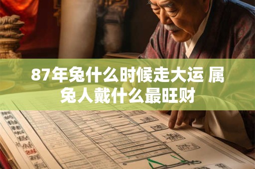 87年兔什么时候走大运 属兔人戴什么最旺财