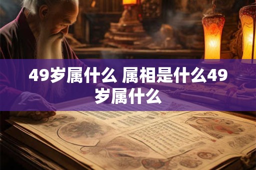 49岁属什么 属相是什么49岁属什么