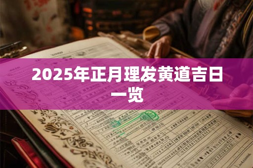 2025年正月理发黄道吉日一览 2025年正月理发黄道吉日一览