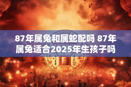 87年属兔和属蛇配吗 87年属兔适合2025年生孩子吗