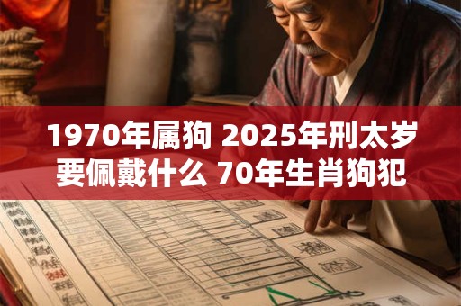 1970年属狗 2025年刑太岁要佩戴什么 70年生肖狗犯太岁怎么化解
