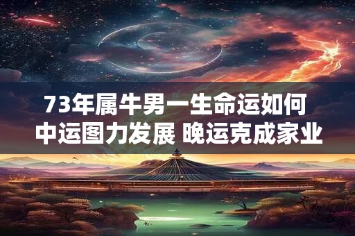 73年属牛男一生命运如何 中运图力发展 晚运克成家业
