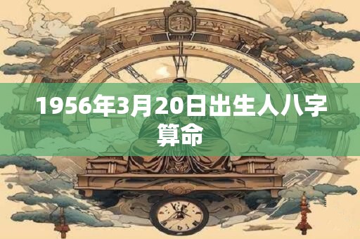 1956年3月20日出生人八字算命