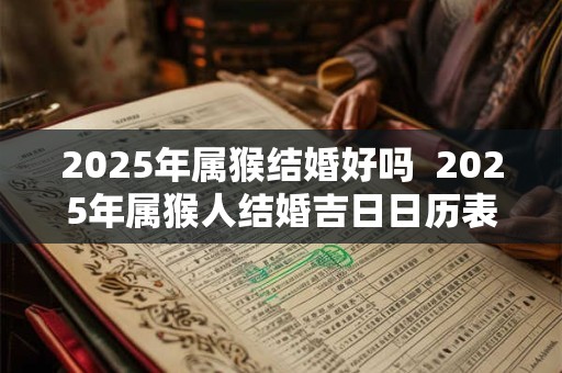 2025年属猴结婚好吗  2025年属猴人结婚吉日日历表