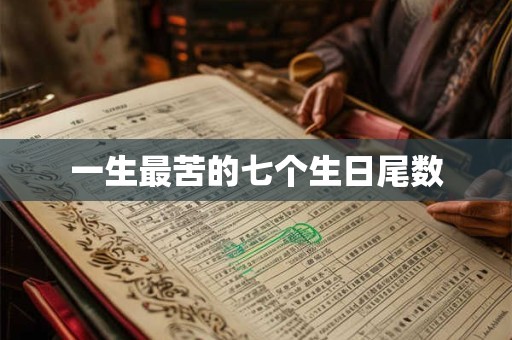 一生最苦的七个生日尾数 一生最苦的七个生日尾数
