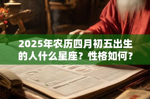 2025年农历四月初五出生的人什么星座?性格如何? 2025年农历四月初五出生的人什么星座?性格如何?