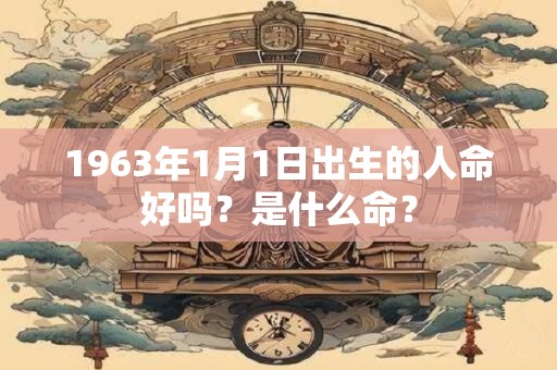 1963年1月1日出生的人命好吗？是什么命？