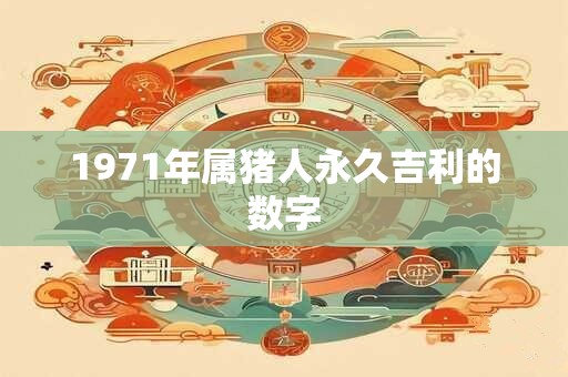 1971年属猪人永久吉利的数字