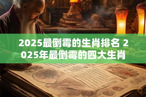 2025最倒霉的生肖排名 2025年最倒霉的四大生肖 2025最倒霉的生肖排名 2025年最倒霉的四大生肖