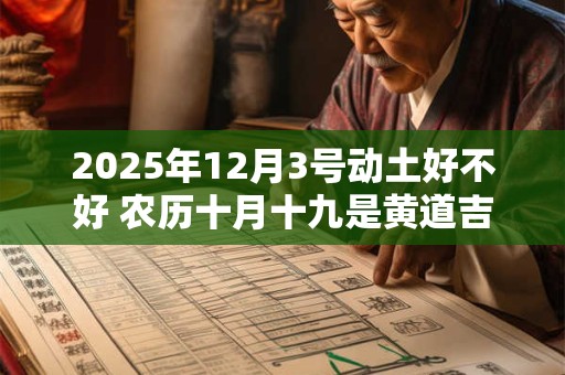 2025年12月3号动土好不好 农历十月十九是黄道吉日吗