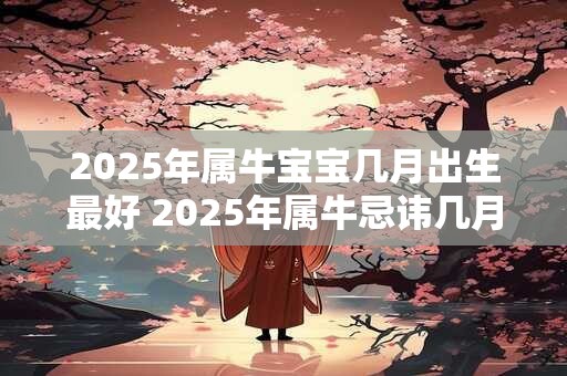 2025年属牛宝宝几月出生最好 2025年属牛忌讳几月出生