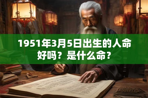 1951年3月5日出生的人命好吗？是什么命？