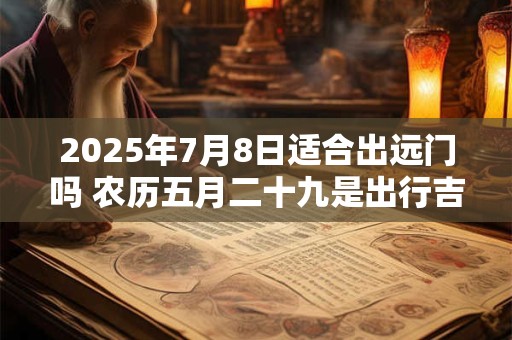 2025年7月8日适合出远门吗 农历五月二十九是出行吉日吗