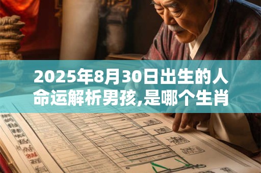 2026年8月30日出生的人命运解析男孩,是哪个生肖 2026年8月30日出生的人命运解析男孩,是哪个生肖