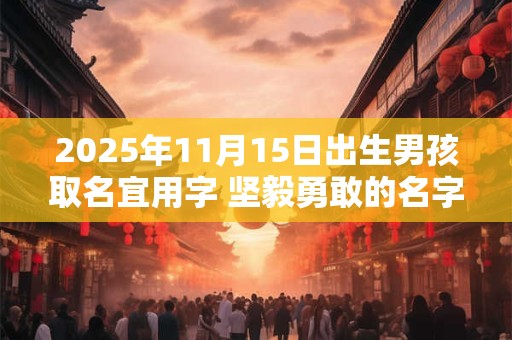2025年11月15日出生男孩取名宜用字 坚毅勇敢的名字