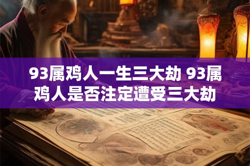 93属鸡人一生三大劫 93属鸡人是否注定遭受三大劫