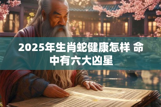 2025年生肖蛇健康怎样 命中有六大凶星