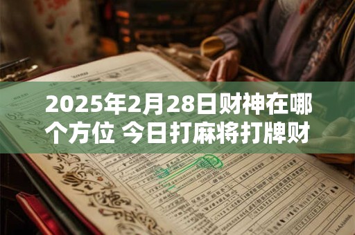 2025年2月28日财神在哪个方位 今日打麻将打牌财运方位