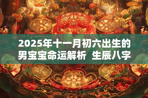 2025年十一月初六出生的男宝宝命运解析  生辰八字算命 2025年十一月初六出生的男宝宝命运解析  生辰八字算命