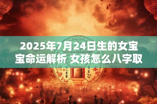 2025年7月24日生的女宝宝命运解析 女孩怎么八字取名