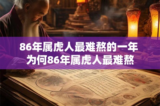 86年属虎人最难熬的一年 为何86年属虎人最难熬