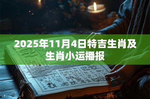 2025年11月4日特吉生肖及生肖小运播报