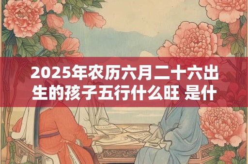 2025年农历六月二十六出生的孩子五行什么旺 是什么命