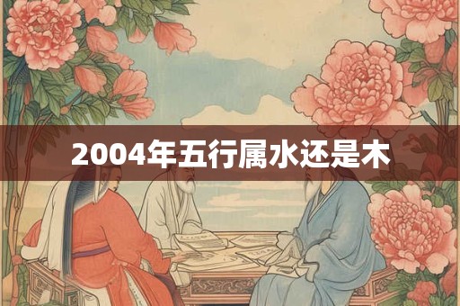 2004年五行属水还是木