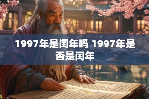 1997年是闰年吗 1997年是否是闰年