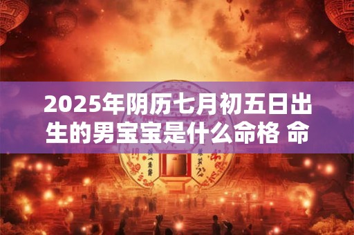 2025年阴历七月初五日出生的男宝宝是什么命格 命运好吗